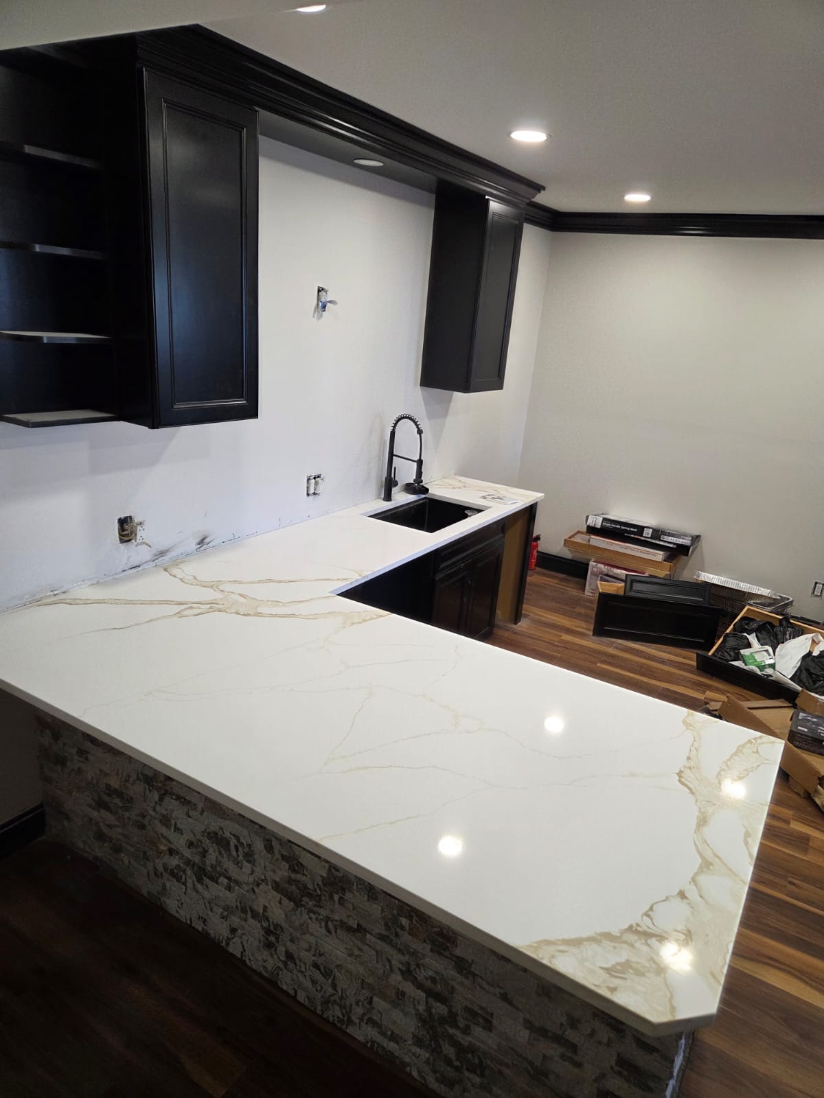 Granite kitchen counter